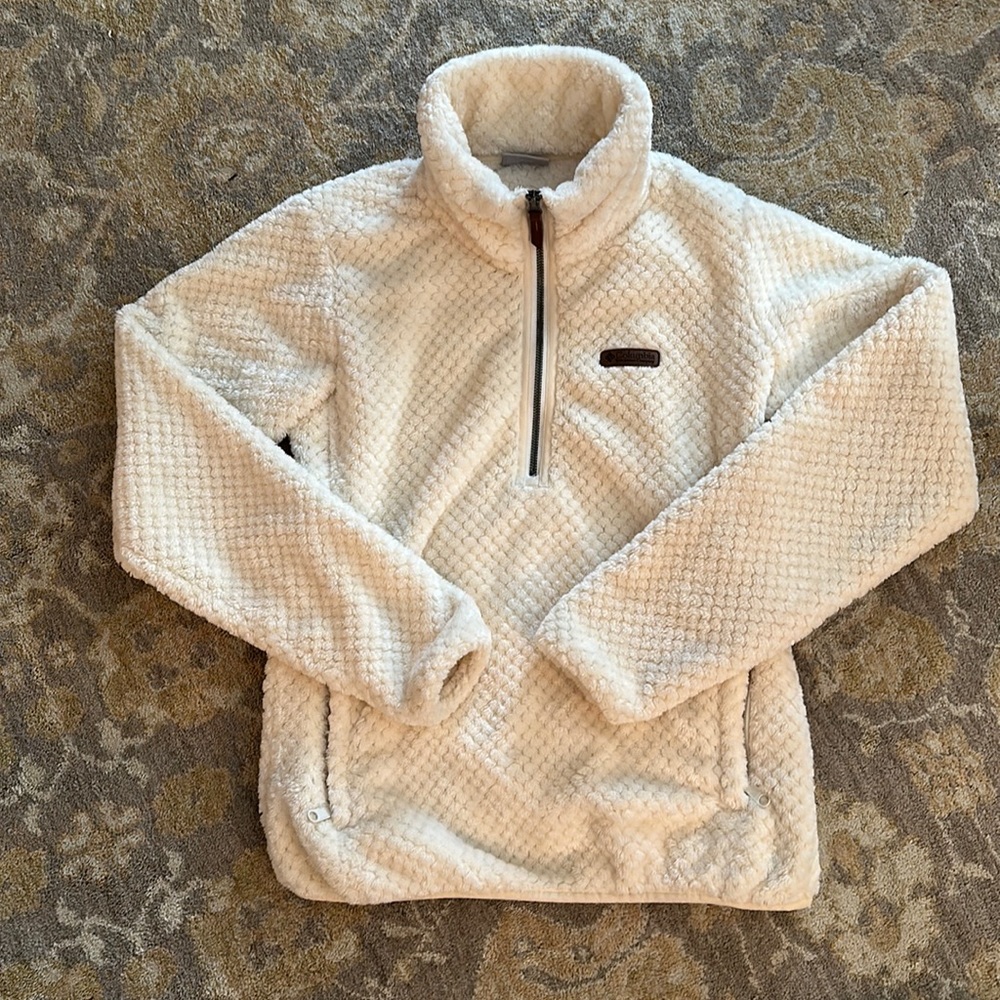 Women’s Columbia Fireside Sherpa quarter zip in size small
